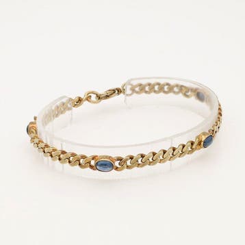 Armband - 8 karaat Geel goud Saffier