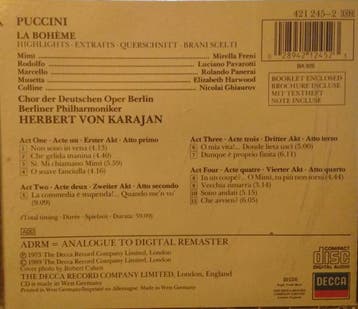 Puccini, Orchester Der Deutschen Oper Berlin, Berliner Philh, Verzenden