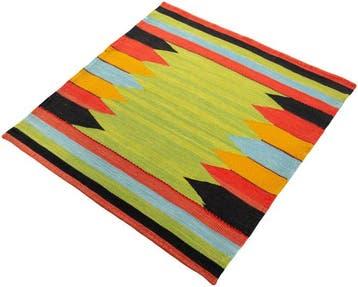 Kelim tissé à la main - design moderne - neuf - Kelim - 97, Nieuw