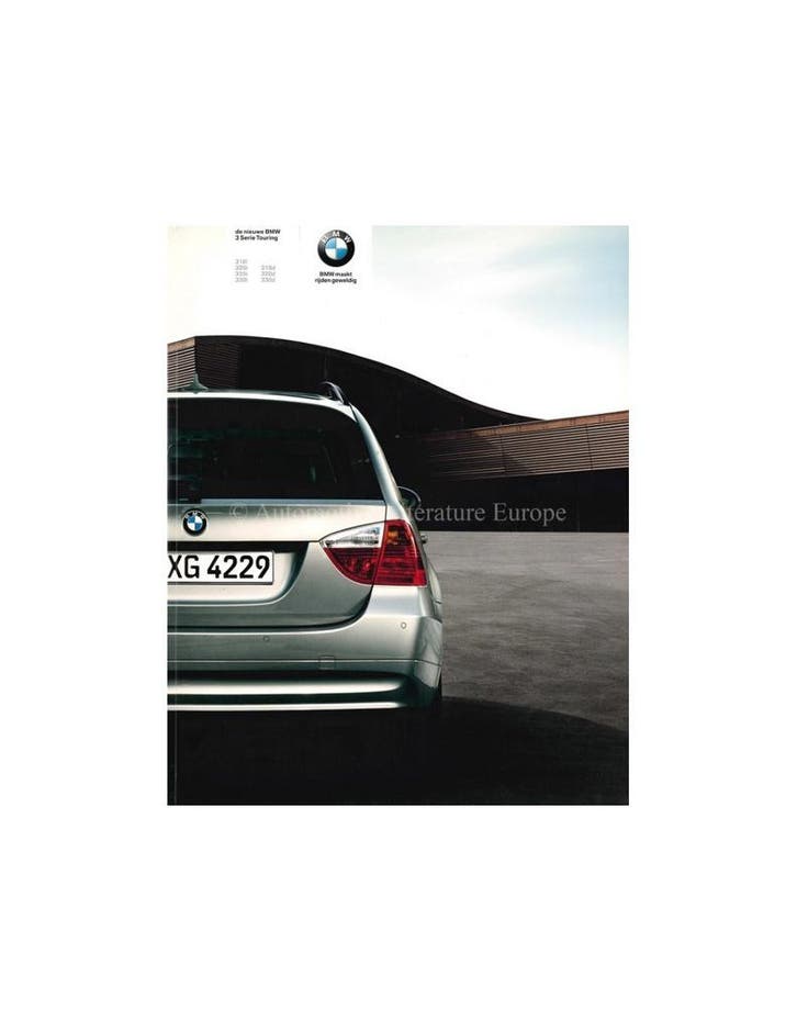 2006 BMW 3 SERIE TOURING BROCHURE NEDERLANDS, Boeken, Auto's | Folders en Tijdschriften, Ophalen of Verzenden