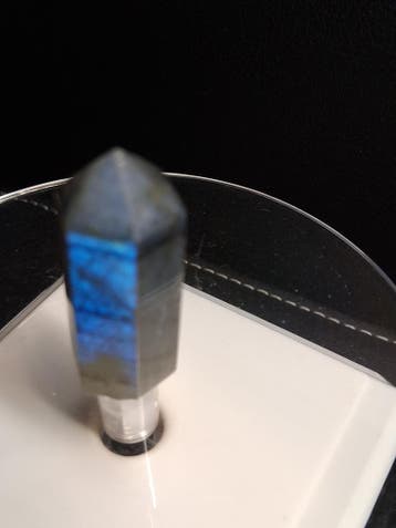 Labradorite tower - natural labradorite - 3.8 cm - hexagon t, Verzenden, Nieuw