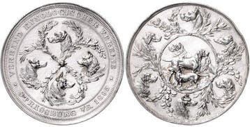 Germany, Straßburg - Stadt Medaille 1895, Versilberte, Postzegels en Munten