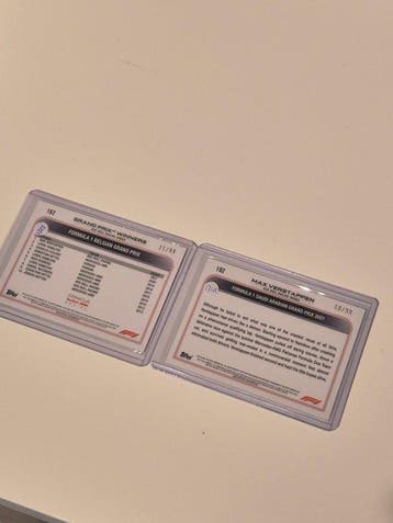 2021 Topps Max Verstappen Aqua /99 Serialized card, Foil,, Nieuw
