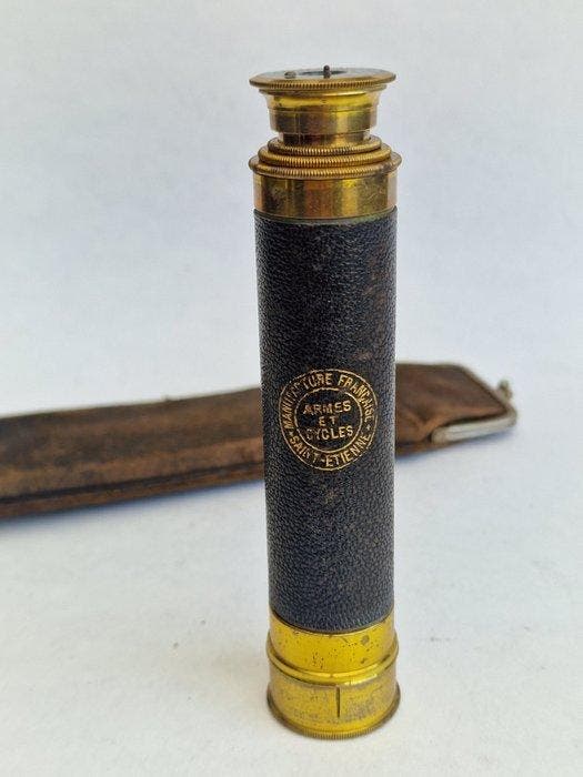 Field telescope - Brass telescope & bonus The micro, Verzamelen, Foto-apparatuur en Filmapparatuur