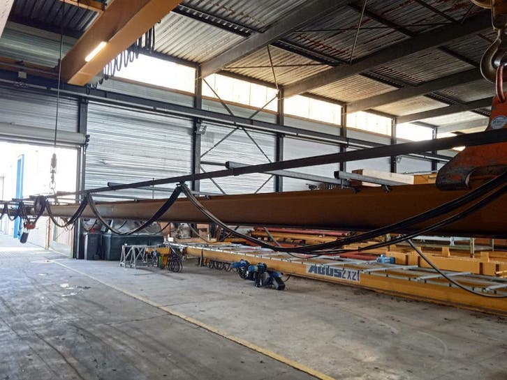 Abus enkelligger bovenloopkraan 13.680 mm x 1t 001476U, Doe-het-zelf en Bouw, Gereedschap | Overige machines, Gebruikt, Ophalen