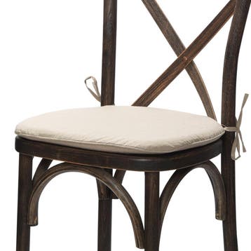 Zitting Crossback | Lichtbruine Stof | 460x450x20(h)mm VEBA, Verzenden