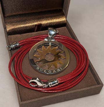 Bvlgari - Halsketting - Tondo Sun Anhänger - 18 karaat Geel, Nieuw