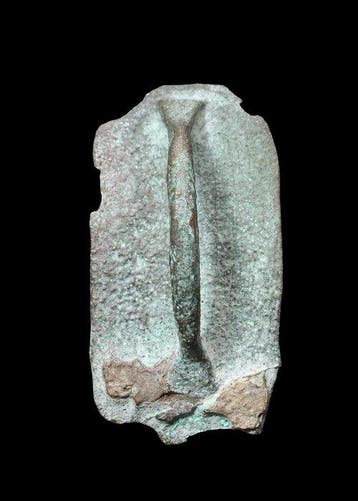 Oud-Egyptisch Brons Stempel met hiërogliefen, Antiek en Kunst