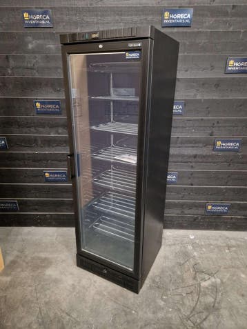 Vrieskast | Tefcold | glasdeur | zwart | 300 liter |