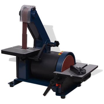 vidaXL Schijf- Bandschuurmachine 300 W, Bricolage & Construction, Verzenden