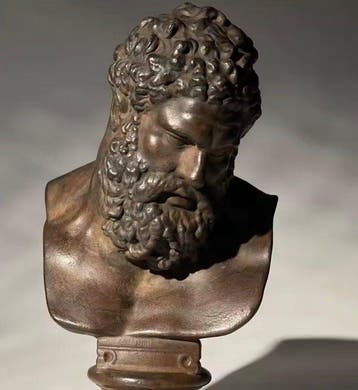 Buste, Hercules - 16 cm - Pierre