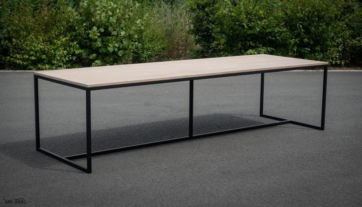 Lange eettafel 12 personen - Design tafels op maat, Huis en Inrichting, Tafels | Eettafels, Nieuw