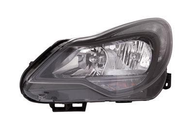 Opel Corsa D 2013-2015 Zwart Koplamp Links (Koplampen), Auto-onderdelen, Verlichting, Nieuw, Opel, Verzenden