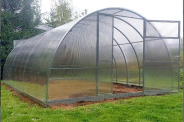 Serre, tuinkas met polycarbonaat 3,5m*4m*2m, Ophalen of Verzenden, Nieuw, Metaal, Overige typen