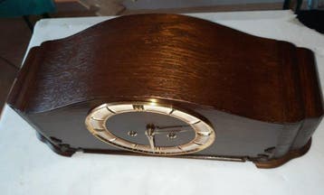 Pendule - Junghans - Hout, Messing - 1940-1950