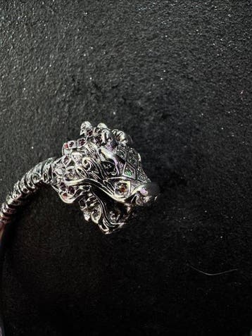 Sans prix de réserve - Bracelet Bracelet manchette en argent