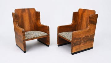 Manifattura Italiana - Fauteuil (2) - Walnoot - Koppel Art