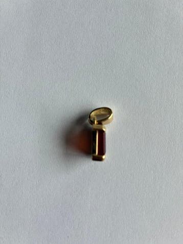 Hanger - 14 karaat Geel goud - 6.40ct. tw. Granaat - Granaat