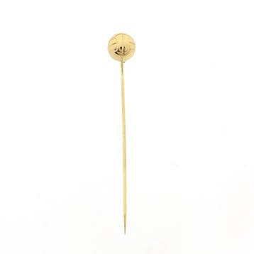 Gouden reversspeld/dasspeld; volleybal (Broche), Ophalen of Verzenden, Gebruikt, Goud, Goud