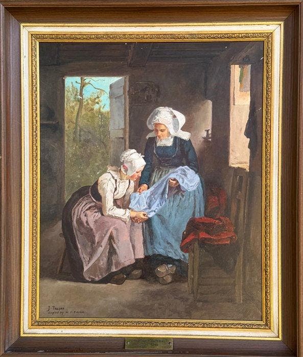 Jean-Baptiste Jules Trayer (1824-1909), Naar - The, Antiquités & Art, Art | Peinture | Classique