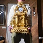 Figurale pendule Victoriaans - Verguld brons - 1840 - Ultra, Antiek en Kunst