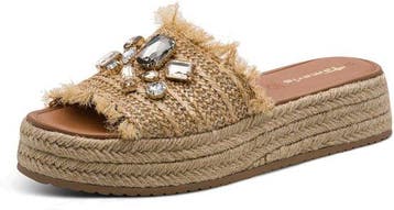 Tamaris Slippers beige Textiel - Maat 38 (Damesschoenen), Kleding | Dames, Verzenden, Nieuw