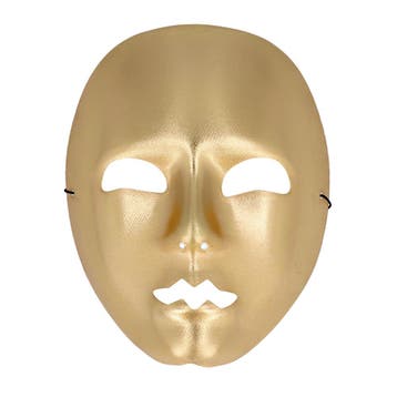 Gouden Masker Mime, Verzenden, Nieuw