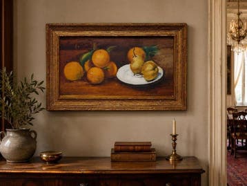 École espagnole (c.1930) - Oranges et poires sur la table