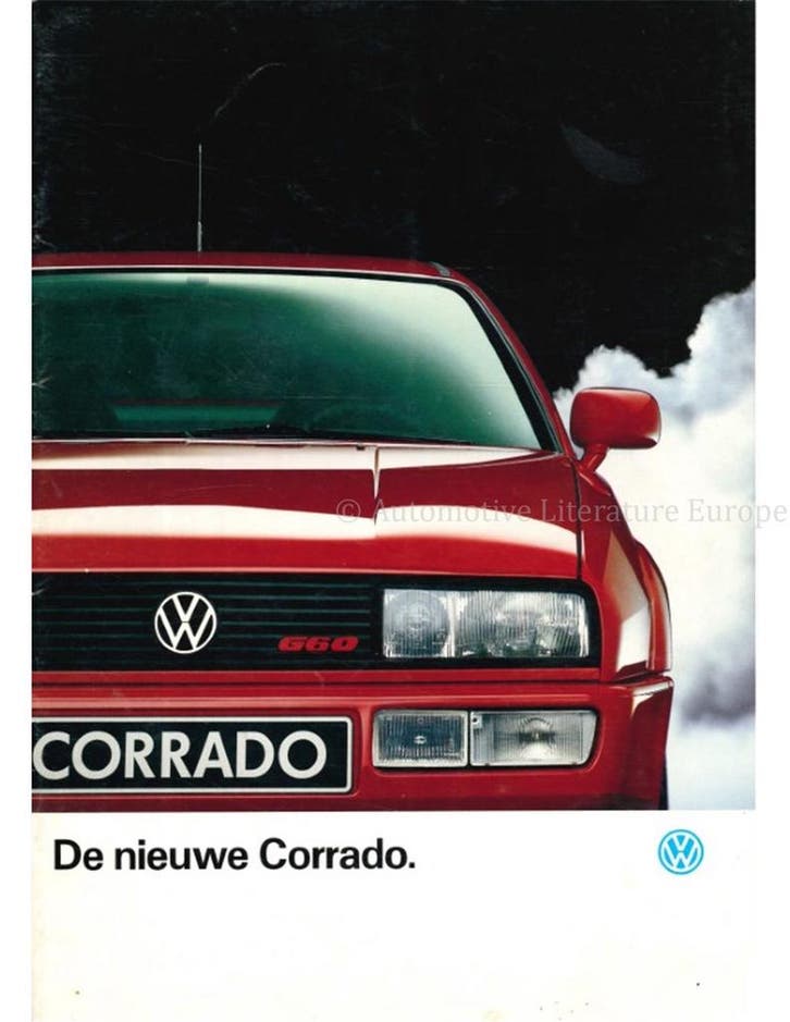 1990 VOLKSWAGEN CORRADO G60 BROCHURE NEDERLANDS, Livres, Autos | Brochures & Magazines