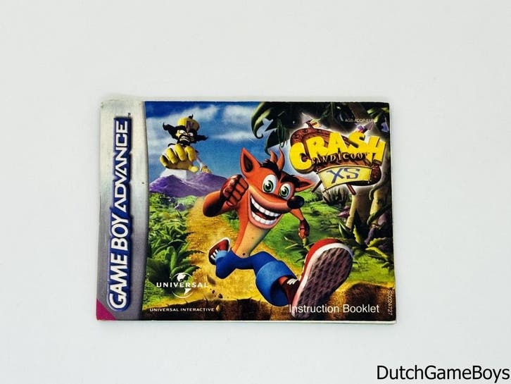 Gameboy Advance / GBA - Crash Bandicoot XS - EUR - Manual, Consoles de jeu & Jeux vidéo, Jeux | Autre, Envoi