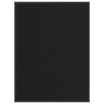 vidaXL Deurmat 90x120 cm zwart, Verzenden, Nieuw