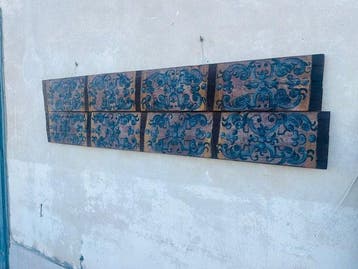 Decoratief ornament (2) - Italië - plafondplanken