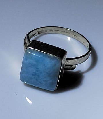 Larimar ring - Hoge kwaliteit - 18,40 ct- 3.68 g