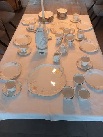 Rosenthal - Koffieservies (58) - Classic Rose - Biscuit