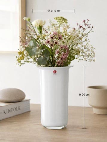 Iittala - Tapio Wirkkala - Vaas - Sonaatti - Opaline Glas, Antiquités & Art