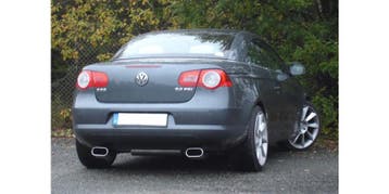 FOX VW EOS - 1F einddemper uitgang rechts/links - 160x80 typ, Verzenden