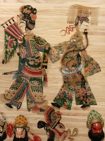 Marionet - Leder, Aardewerk - China, Antiek en Kunst