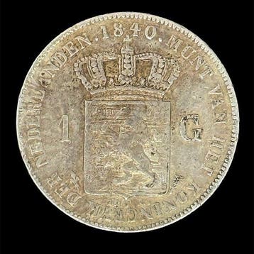 Nederland. Willem I. 1 Gulden 1840 (Zonder minimumprijs)