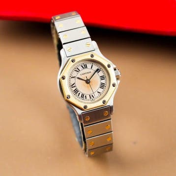 Cartier - Santos Octagon 18k Gold Bezel - 0907 - Dames -, Handtassen en Accessoires, Nieuw