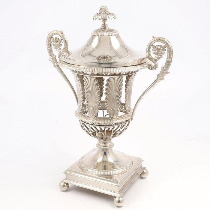 Etienne-Auguste Courtois (Paris ca. 1835) - Confiturenpot -, Antiquités & Art, Antiquités | Argent & Or