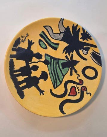 Corneille - Plateau - Porcelaine - Mouvement Cobra
