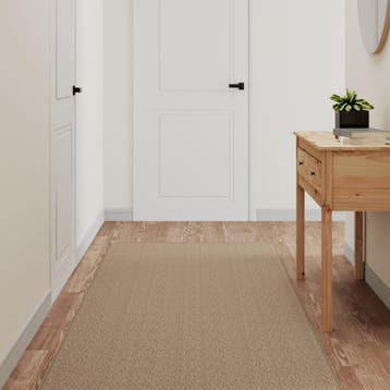 vidaXL Tapijtloper 80x300 cm sisal-look zandkleurig, Huis en Inrichting, Verzenden, Nieuw