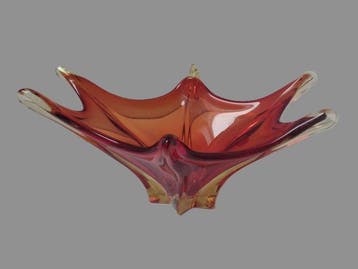 Tafelmiddenstuk - Mid-Century Modern Murano - schaal, Antiek en Kunst