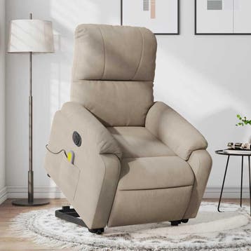 vidaXL Sta-op-massagestoel elektrisch verstelbaar, Huis en Inrichting, Fauteuils, Verzenden, Nieuw