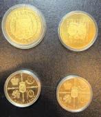 Nederland. Set van 4 Herdenkingspenningen /