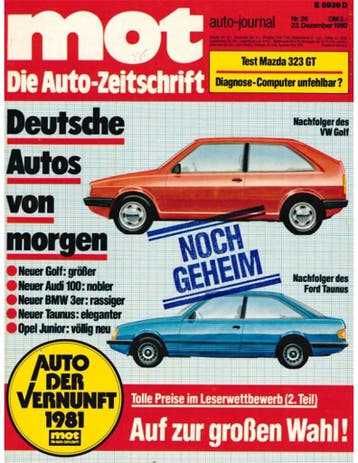 1980 MOT AUTO JOURNAL MAGAZINE 26 DUITS, Ophalen of Verzenden