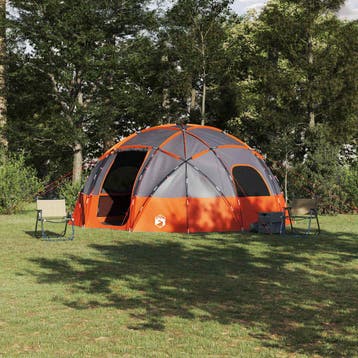 vidaXL Koepeltent met dak Grijs en Oranje 475 x 475 x 235 cm, Verzenden, Nieuw