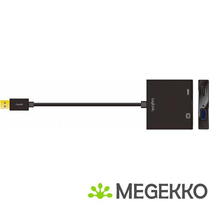 LogiLink UA0234 USB naar HDMI/VGA video adapter, Computers en Software, Overige Computers en Software, Nieuw, Verzenden