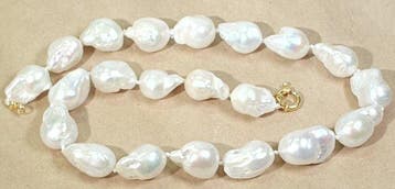Perles naturelles en forme de larme baroque - TRÈS GRANDES -
