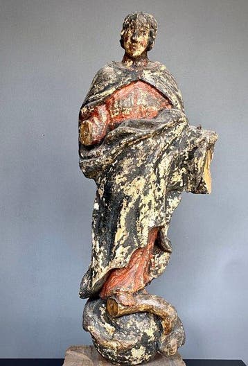 sculptuur, Immacolata Concezione - 40 cm - Hout